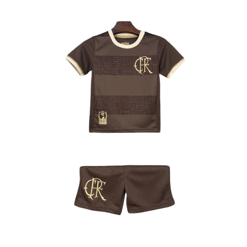 Kit Infantil Flamengo 24/25 Consciencia Negra - Marrom