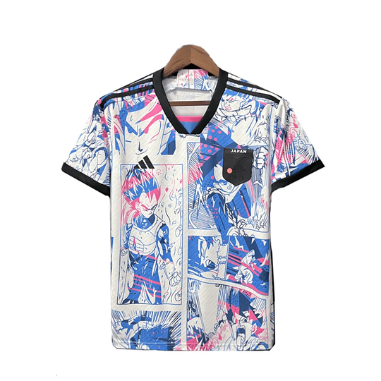 Camisa Japão "Dragon Ball" Ed. Especial 24/25 s/n° Adidas Masculina - Branca e Azul