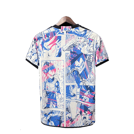 Camisa Japão "Dragon Ball" Ed. Especial 24/25 s/n° Adidas Masculina - Branca e Azul