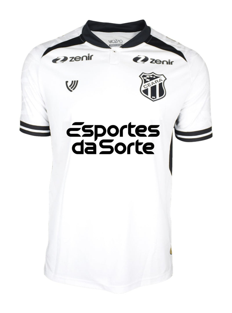 Camisa Ceará 24/25 Away Torcedor Masculino (Sem Patrocínio)  - Branca e Preta
