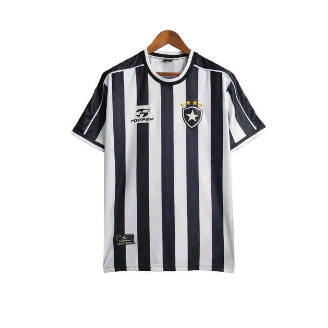Camisa Botafogo l Retrô 99/00 Torcedor Masculina - Preta e Branca
