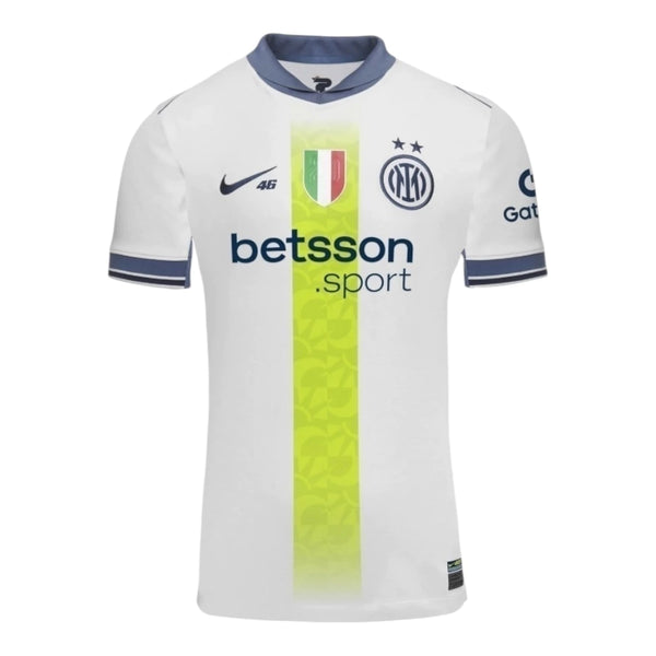 Camisa Inter de Milão Edição Especial Valentino Rossi II 25/26 Nike Torcedor - Branca e Verde