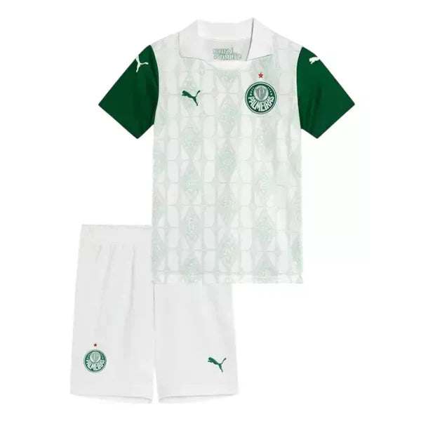 Conjunto Infantil Palmeiras 25/26 Away Puma Torcedor - Branca