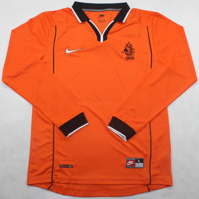 Camisa Manga Longa Holanda 1998 Nike - Laranja