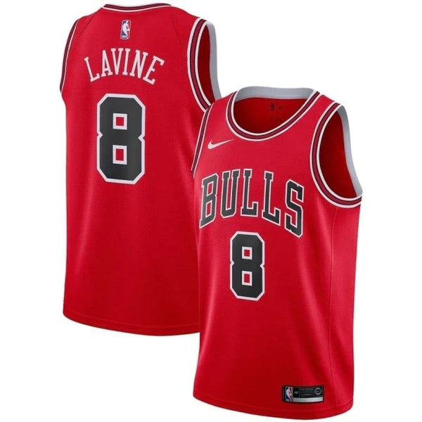 Regata NBA Chicago Bulls Nike Authentic Lavine 8 - Vermelha