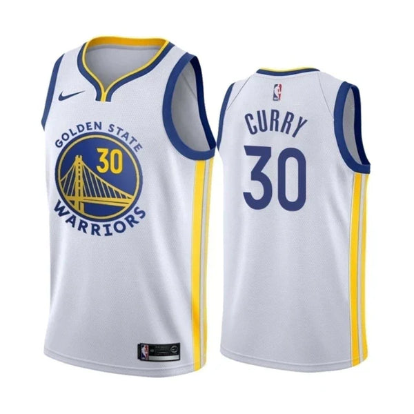 Regata NBA Golden State Warriors Nike Authentic Swingman Curry 30 - Branca